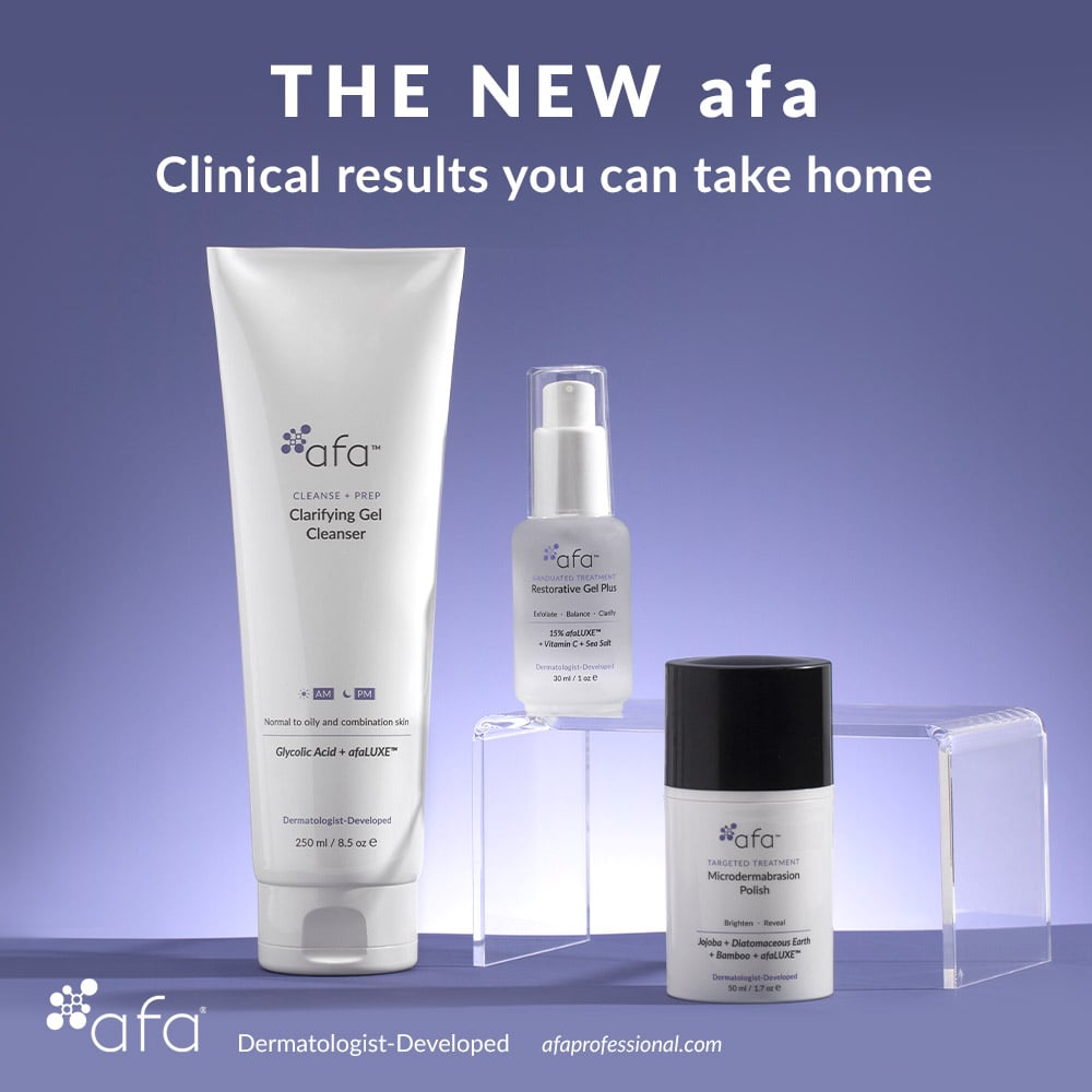 Peelings AFA and AFA Luxe Skincare products - Amino acid Filaggrin based Antioxidants in Montreal, Quebec, canada at Lumilaser Esthetics