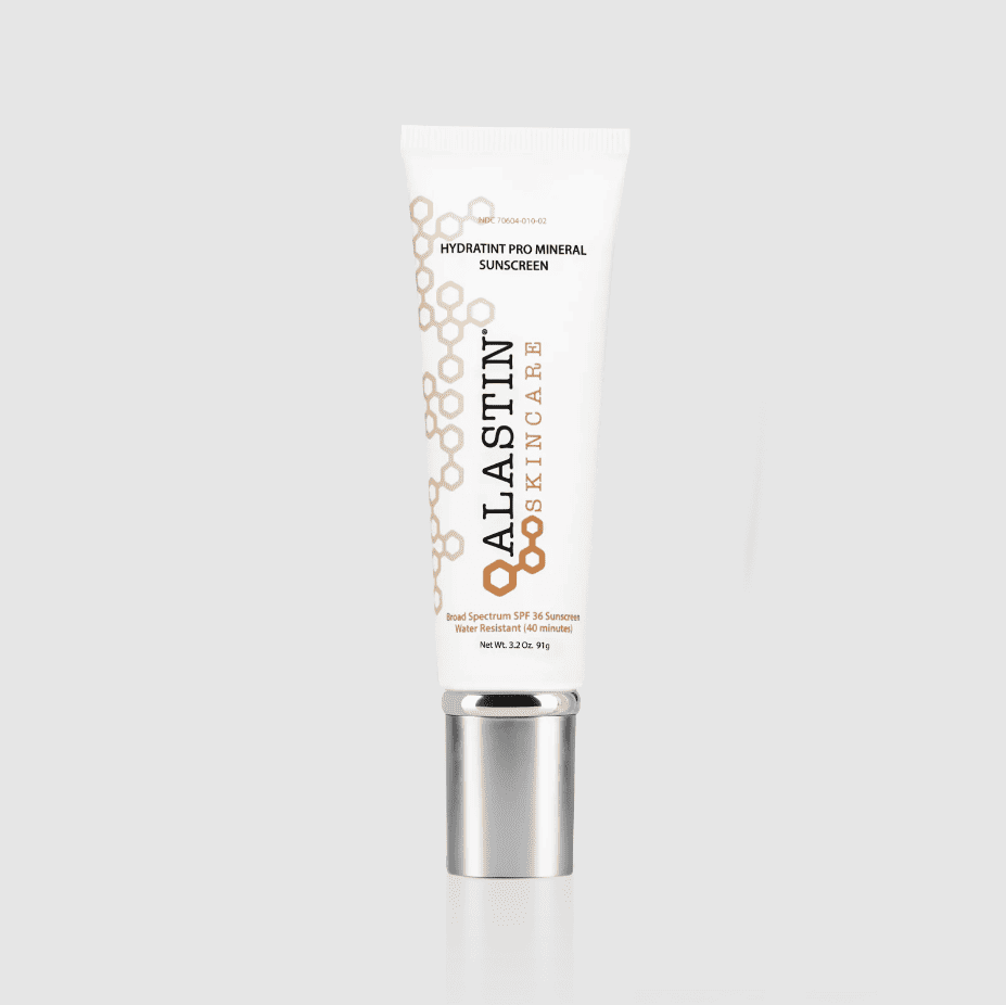 Alastin Skincare Products and HYDRATINT PRO MINERAL SUNSCREEN SPF 36 are sold in Canada and Online at Lumilaser Esthetics. 