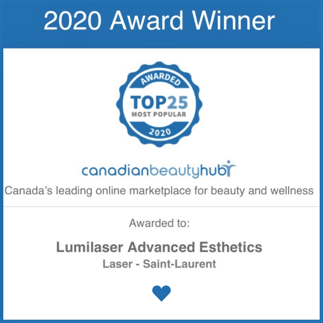 Lumilaser Award 2020 Canadian Beauty Hub