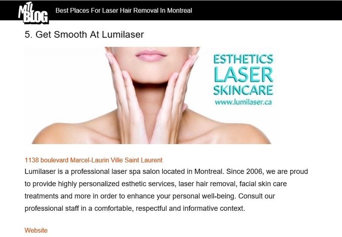 Best Places for Laser Hair Removal in MOntreal Lumilaser
